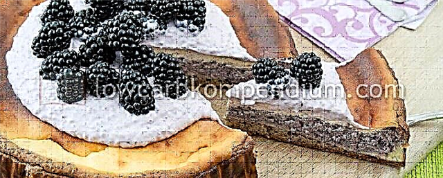 Blackberry ແລະ Chia ແກ່ນ Cheesecake