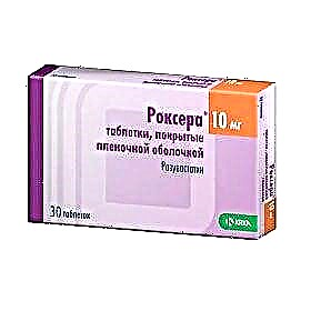 Tablet Roxer: parentah sareng harga obat 5, 10, 20 mg