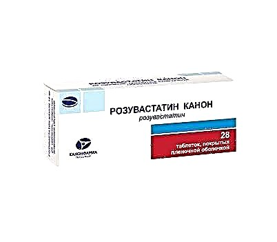 Comprimidos Canon rosuvastatina: instrucións e análogos de 10 e 20 mg