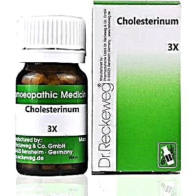 Ang mga tambal sa homeopathic aron ipaubos ang kolesterol