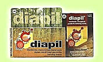 Diapil vir diabetes: instruksies vir die gebruik van die middel