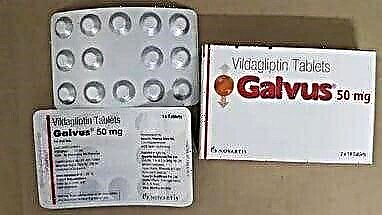 Galvus 50 mg: oorsigte van diabete en analoë van die middel