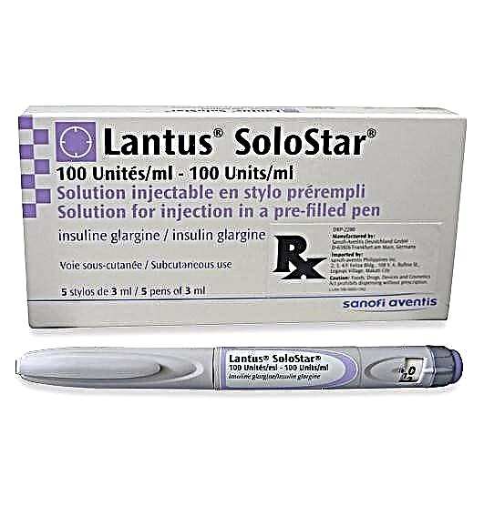 Insulin Lantus Solostar: berrikuspenak eta prezioa, erabiltzeko argibideak