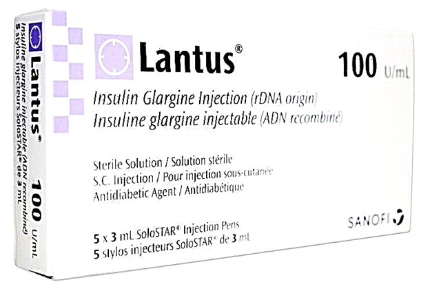 Insulin Lantus: litekolo mabapi le lithethefatsi tse nkileng nako e telele