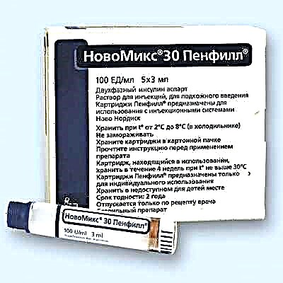 Insulin NovoMiks: Dozê dermanê ji bo rêveberiyê, nirxandin
