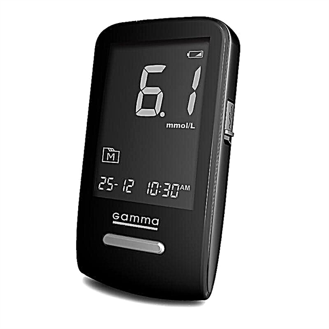 Gamma mini glukometer: prys en resensies, video-instruksie