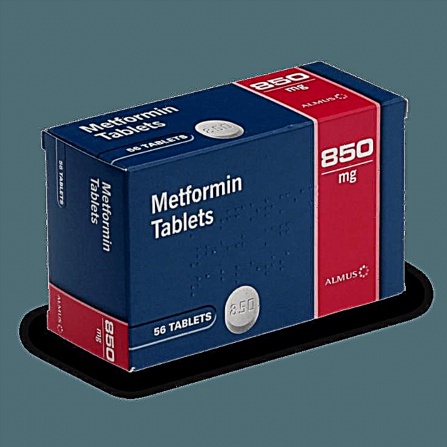 Metformin 850: pandhuan kanggo nggunakake, tinjauan lan analog