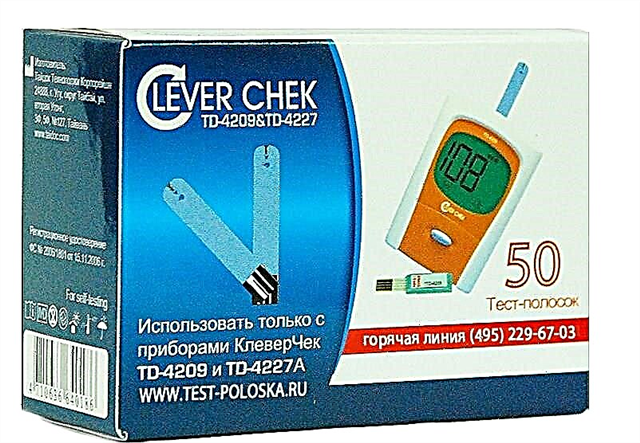 Clover Check glucometer (TD-4227, TD-4209, SKS-03, SKS-05): instrukcioj por uzo, recenzoj
