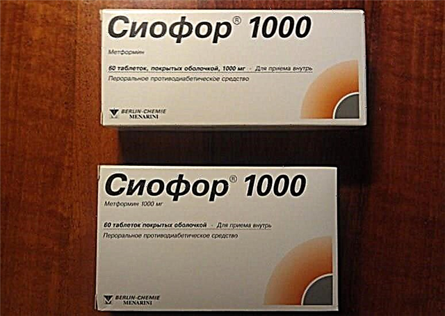Siofor 1000: диабетке қарсы таблеткаларды қолдануға арналған нұсқаулық