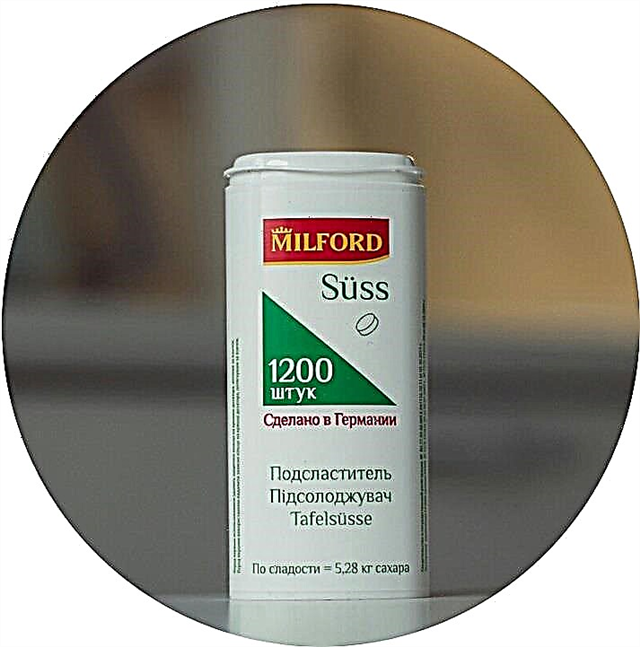 Milford sweetener (Milford): Tlhaloso le litlhahlobo