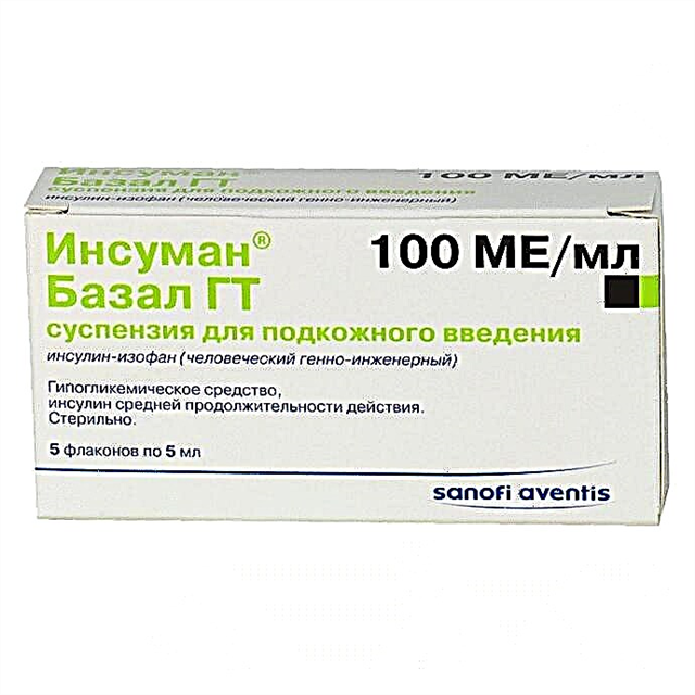 Bazal GT insulinining tavsifi: foydalanish bo'yicha ko'rsatmalar