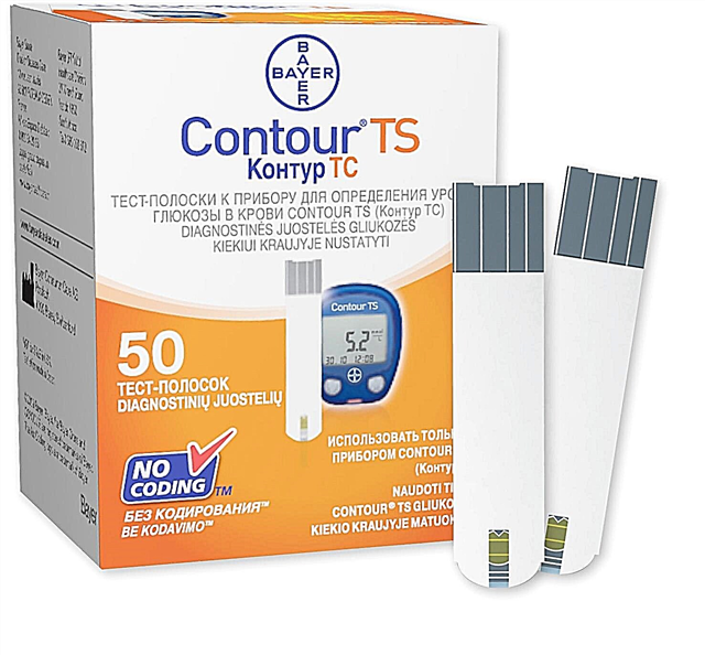 Glucometer Contour TS: instrucións e prezo para Contour TS de Bayer