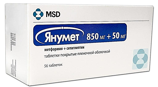 Yanumet-tablette vir tipe 2-diabetes