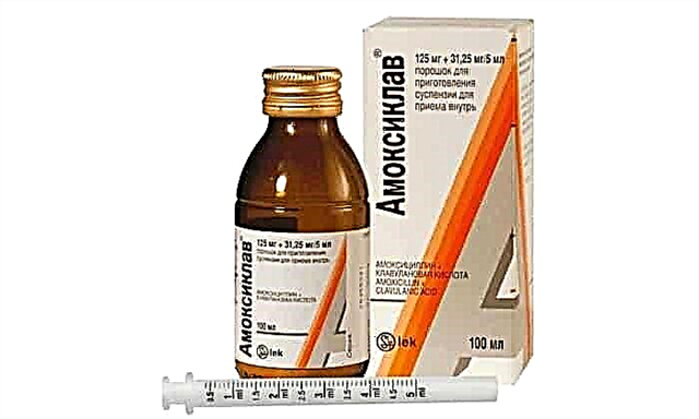Syrup Amoxiclav: petunjuk pikeun dienggo