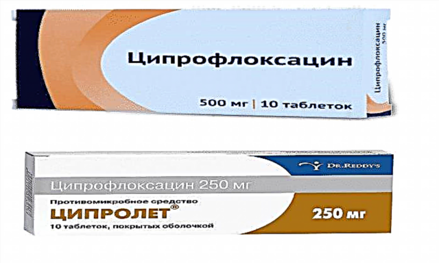 Ciprofloxacin kapena Ciprolet: ndibwino bwanji?