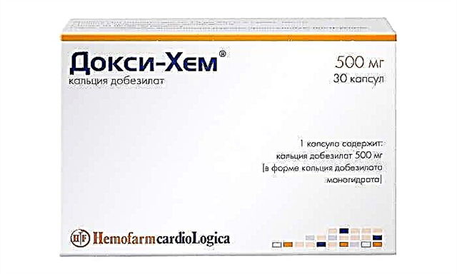 Doxy-Hem pilulak: erabiltzeko argibideak