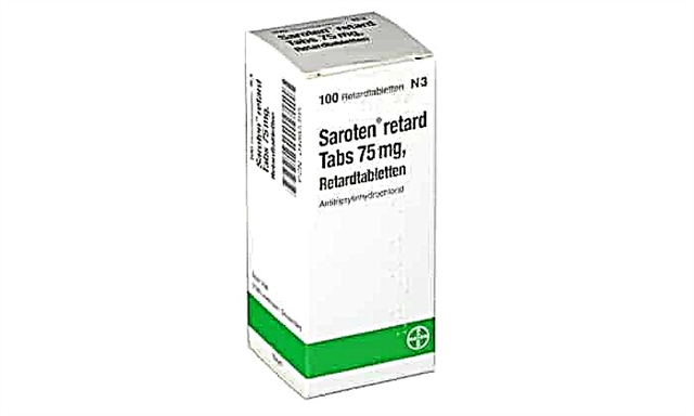 Kako koristiti lijek Saroten Retard?