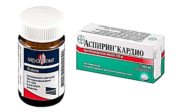 Ntụnye nke Cardiomagnyl na Aspirin Cardio