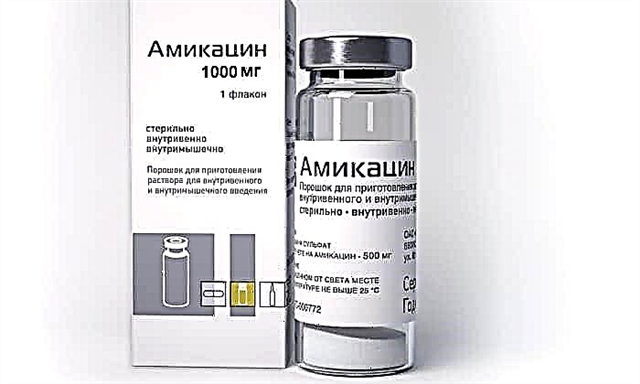 ড্রাগ Amikacin 1000: ব্যবহারের জন্য নির্দেশাবলী