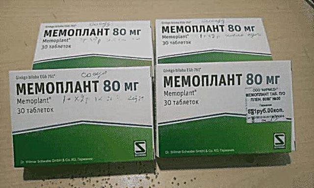 De Medikament Memoplant 80: Instruktioune fir de Gebrauch