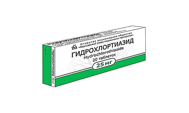 O medicamento hidroclorotiazida: instrucións de uso