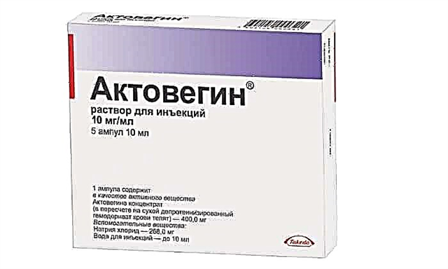 မူးယစ်ဆေးဝါး Actovegin 10: အသုံးပြုရန်ညွှန်ကြားချက်