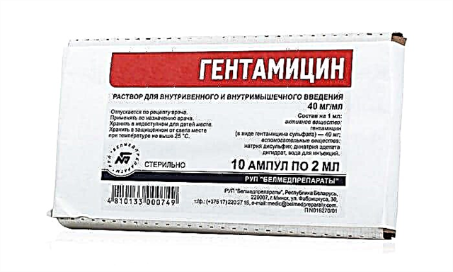 Gentamicin nan dwòg: enstriksyon pou itilize