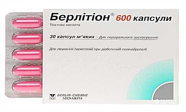 Comprimidos Berlition 600: instrucións de uso