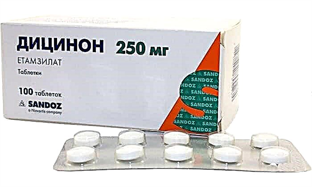 Mga tablet sa Dicinon: panudlo alang magamit
